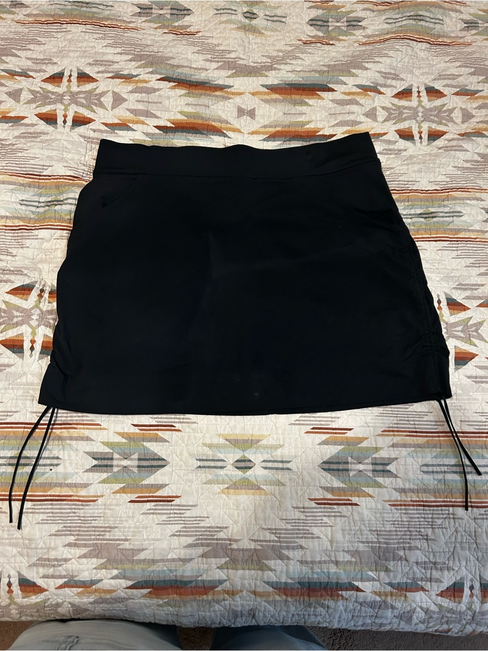 Columbia Black Active Skort with Side Drawcords
